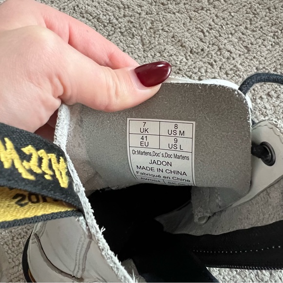 Dr. Martens JADON BOOT SMOOTH LEATHER PLATFORMS - white 9 - Picture 6 of 6